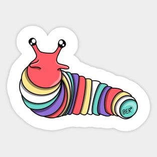 Sapphic (New) Pride Fidget Slug Sticker